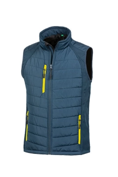 UGi gepolsterte Softshell Gilet - Schwarz / Grau