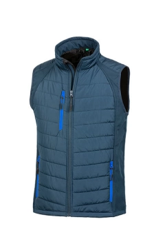 UGi gepolsterte Softshell Gilet - Schwarz / Grau