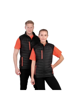 UGi gepolsterte Softshell Gilet - Schwarz / Lime