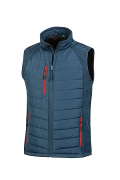 UGi gepolsterte Softshell Gilet - Schwarz / Orange