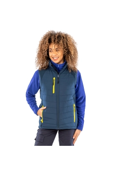 UGi gepolsterte Softshell Gilet - Schwarz / Rot