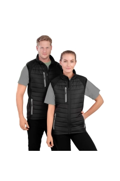 UGi gepolsterte Softshell Gilet - Schwarz / Rot